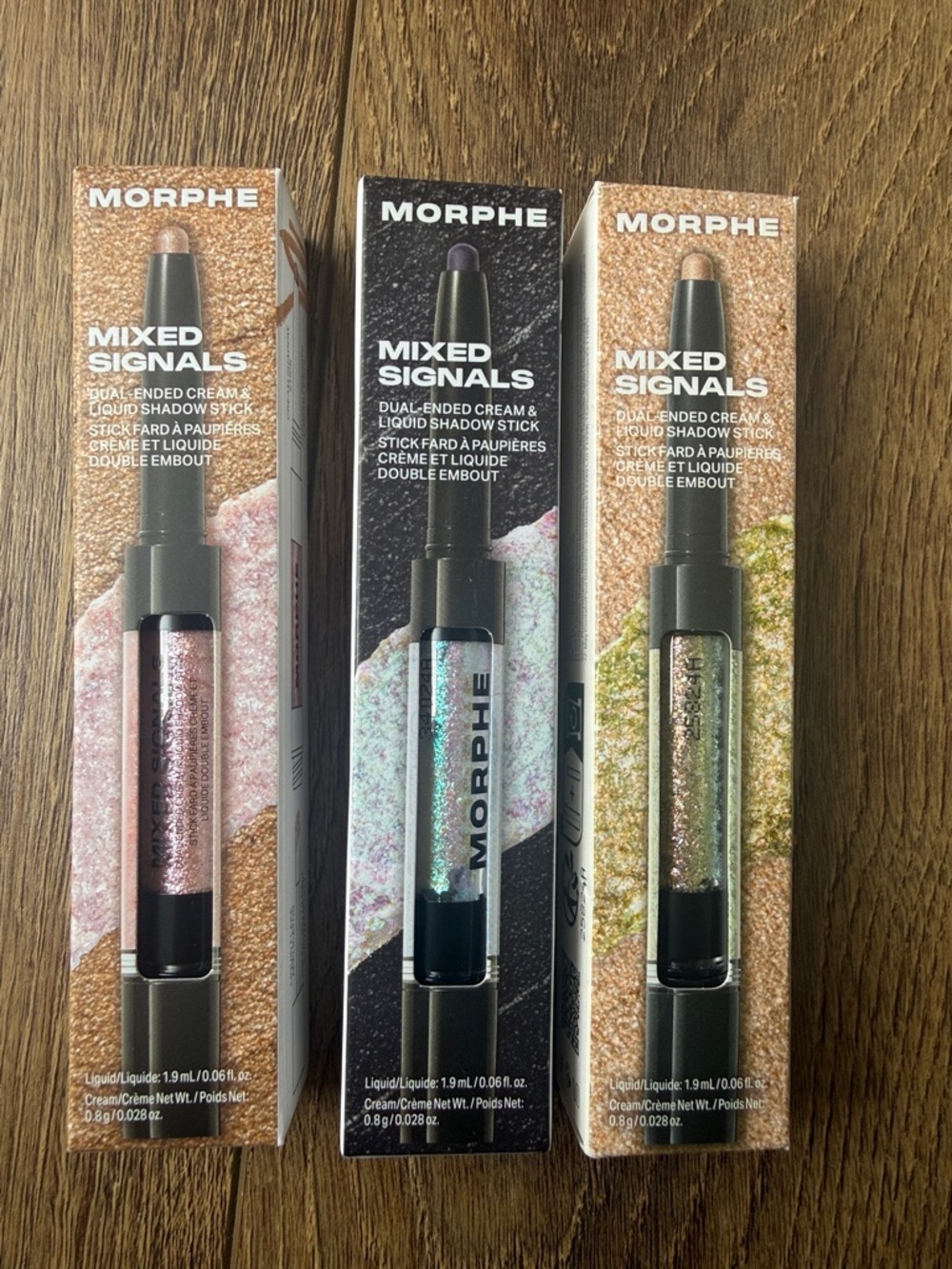 Metallic Dual-Ended Cream & Liquid Shadow Stick - Rose Copper Trio